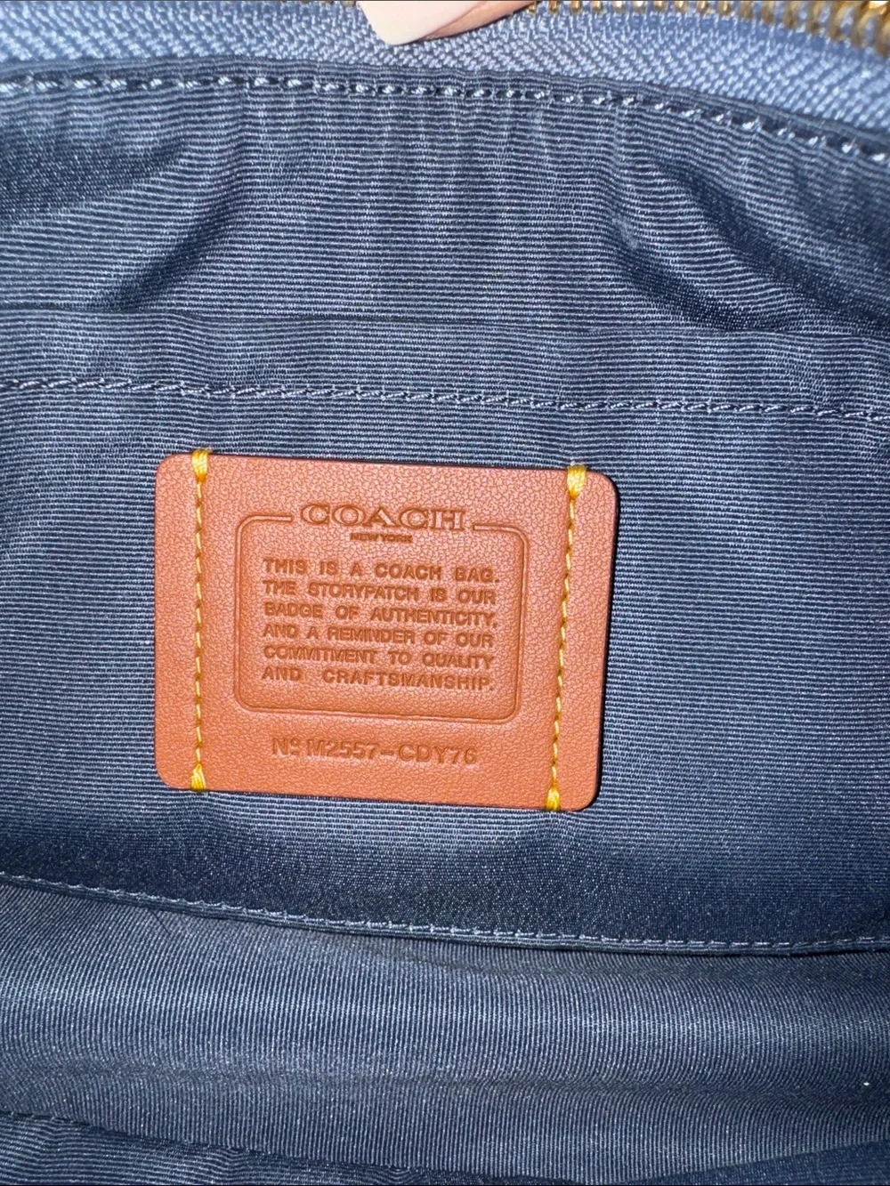 COACH Teri Loved Denim Shoulder Bag